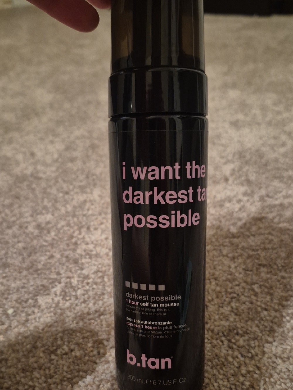 b.tan Darkest Possible 1 Hour Self Tan Mousse